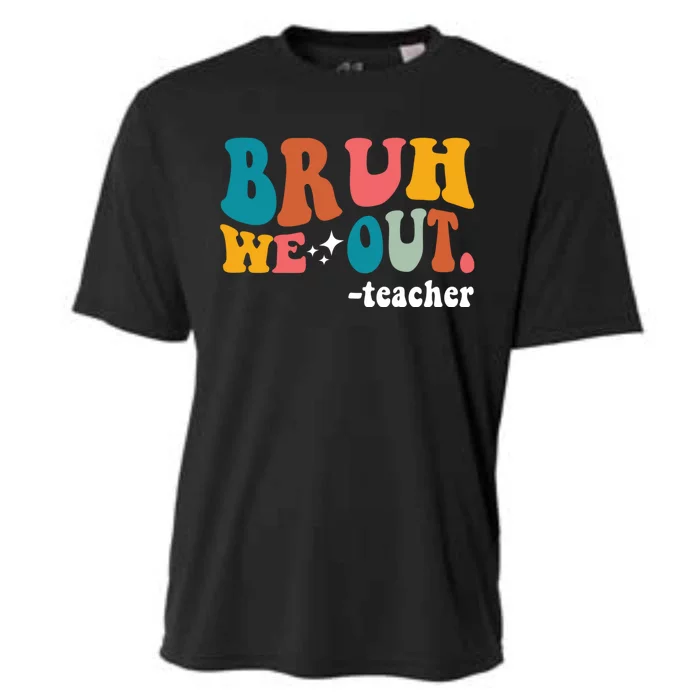 Cute End Of School Year Teacher Summer Bruh We Out Teachers Cooling Performance Crew T-Shirt