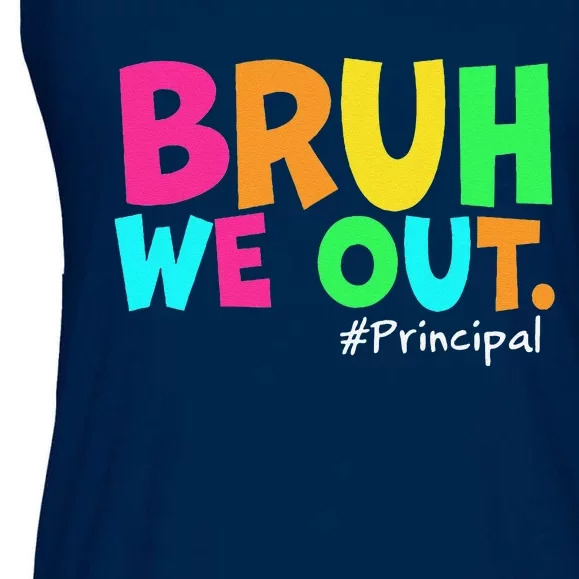 Cute End Of School Year Teacher Summer Bruh We Out Principal Ladies Essential Flowy Tank