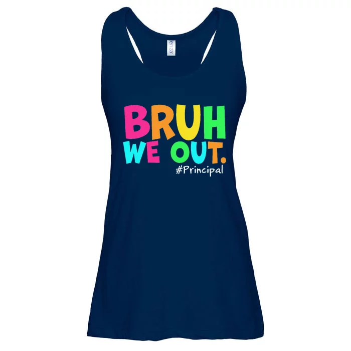 Cute End Of School Year Teacher Summer Bruh We Out Principal Ladies Essential Flowy Tank