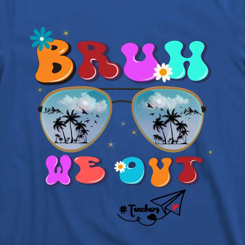 Cute End Of Of School Groovy Summer Bruh We Out Cool Gift T-Shirt