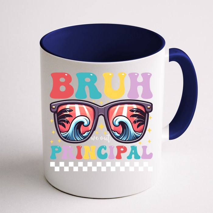 Cute End Of School Year Teacher Summer Bruh We Out Principal Cute Gift Front & Back Coffee Mug