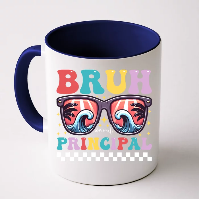 Cute End Of School Year Teacher Summer Bruh We Out Principal Cute Gift Front & Back Coffee Mug