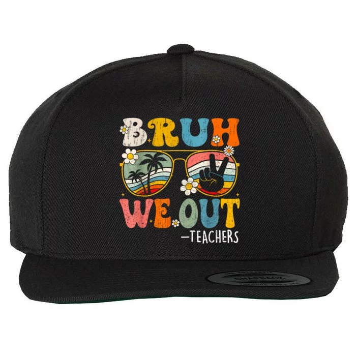 Cute End Of School Year Teacher Summer Bruh We Out Teachers Wool Snapback Cap