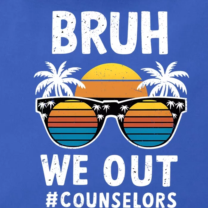 Cute End Of School Summer Vacation Bruh We Out Counselors Gift Zip Tote Bag