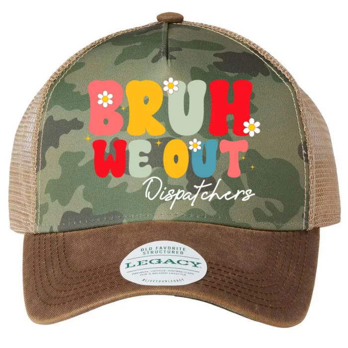 Cute End Of School Year Dispatchers Summer Bruh We Out Gift Legacy Tie Dye Trucker Hat