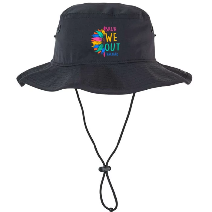 Cute End Of The School Year Bruh We Out Teachers Sunflower Legacy Cool Fit Booney Bucket Hat