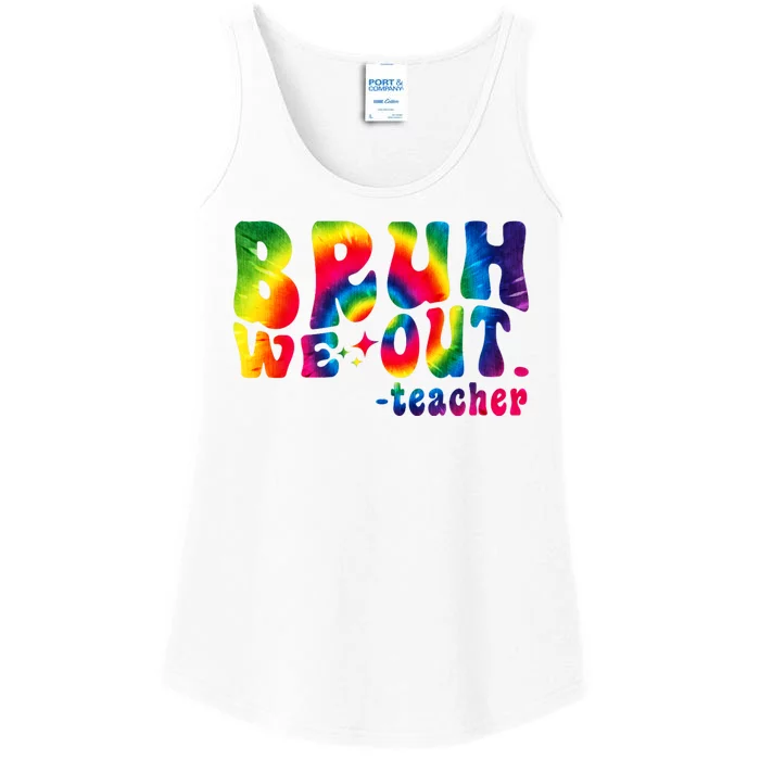 Cute End Of School Year Teacher Summer Bruh We Out Teachers Ladies Essential Tank