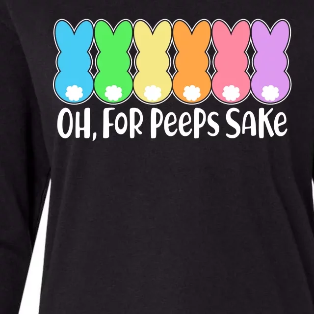 Cute Easter Oh For Peeps Sake Womens Cotton Relaxed Long Sleeve T-Shirt