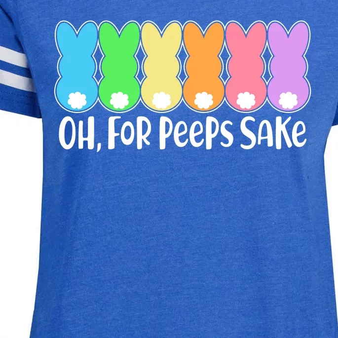 Cute Easter Oh For Peeps Sake Enza Ladies Jersey Football T-Shirt