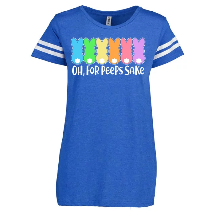 Cute Easter Oh For Peeps Sake Enza Ladies Jersey Football T-Shirt