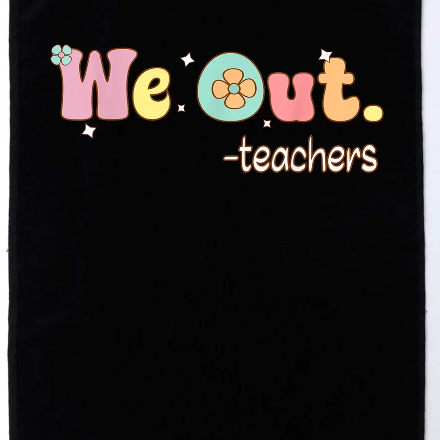 Cute End Of School Year Teacher Summer Bruh We Out Teachers Platinum Collection Golf Towel