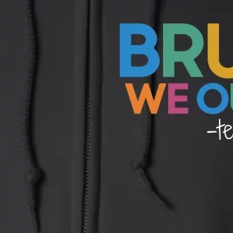 Cute End Of School Year Teacher Summer Bruh We Out Teachers Premium Full Zip Hoodie