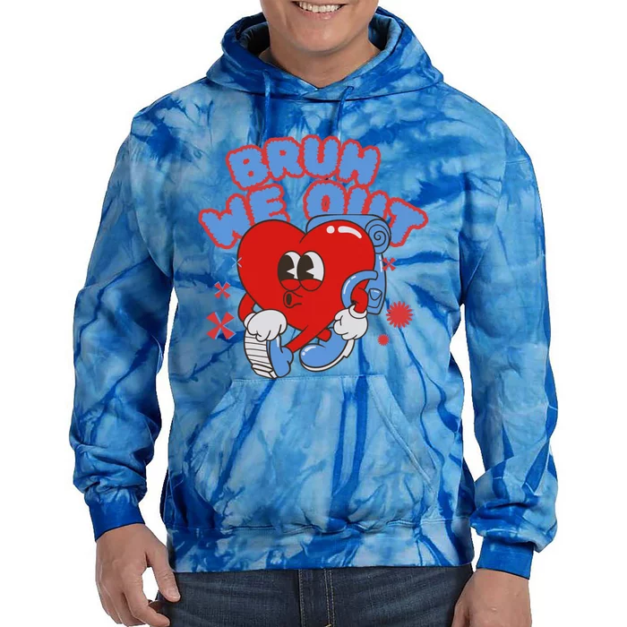 Cute End Of School Year Teacher Summer Bruh We Out Gift Tie Dye Hoodie