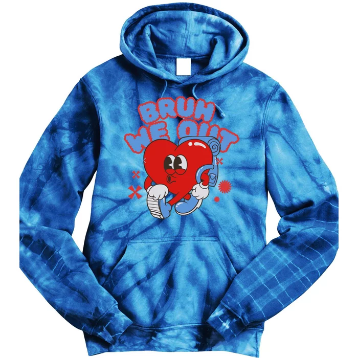 Cute End Of School Year Teacher Summer Bruh We Out Gift Tie Dye Hoodie