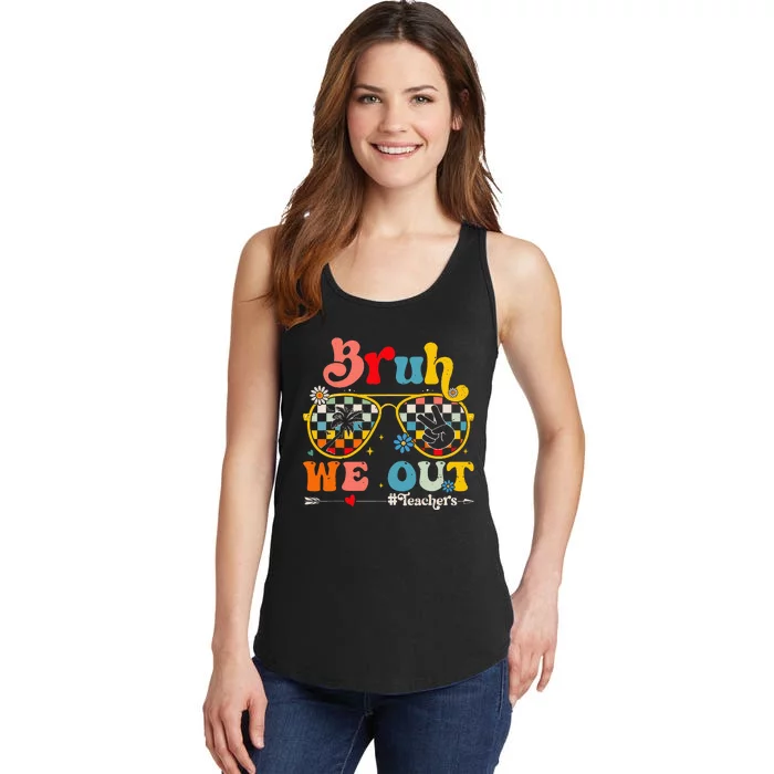 Cute End Of School Year Teacher Summer Bruh We Out Ladies Essential Tank