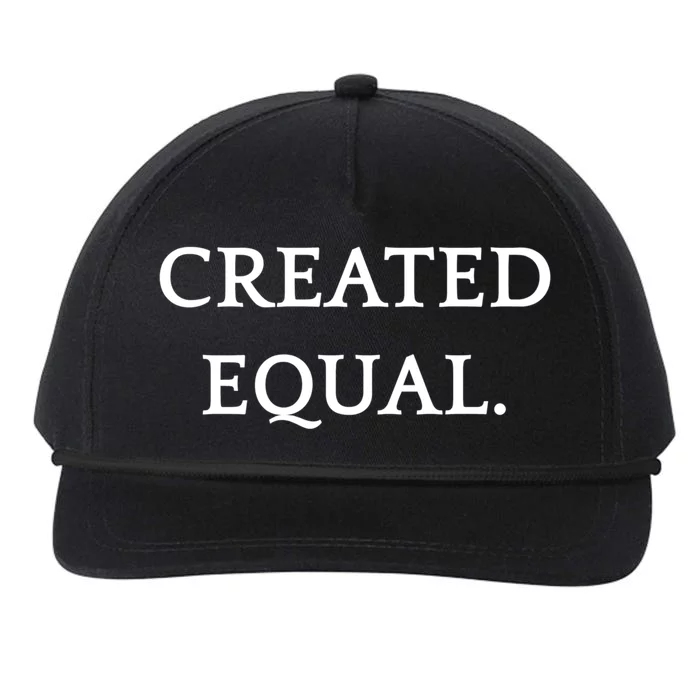 Created Equal Pay Pride Hu Rights Equality Activist Gift Snapback Five-Panel Rope Hat