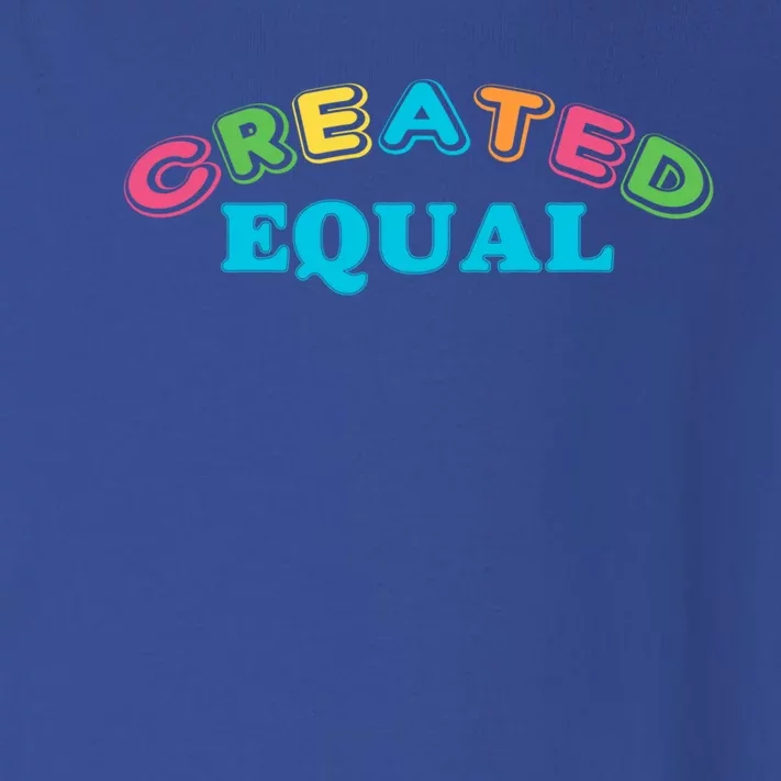 Created Equal Pride Hu Rights Equality Activist Gift Toddler Long Sleeve Shirt