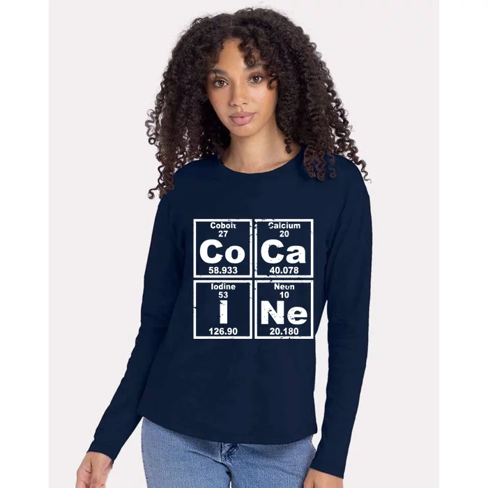 Cocain Element Party Disco Rude Womens Cotton Relaxed Long Sleeve T-Shirt