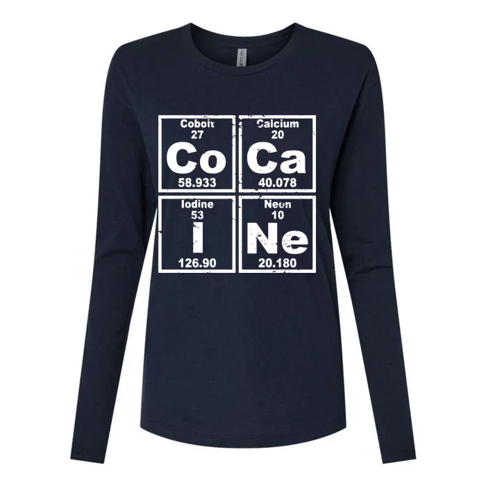 Cocain Element Party Disco Rude Womens Cotton Relaxed Long Sleeve T-Shirt