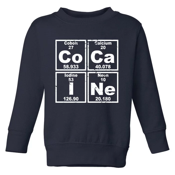 Cocain Element Party Disco Rude Toddler Sweatshirt