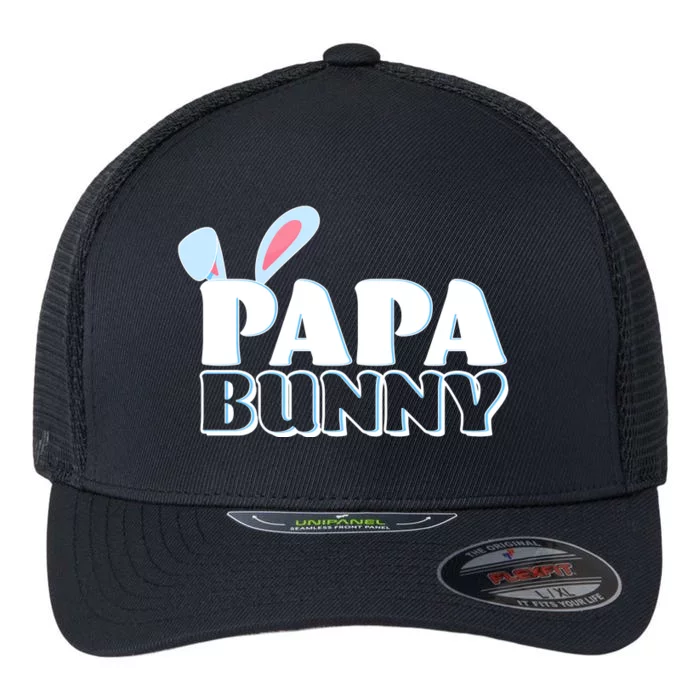 Cute Easter Papa Bunny Matching Family Shirts Flexfit Unipanel Trucker Cap