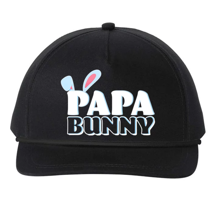 Cute Easter Papa Bunny Matching Family Shirts Snapback Five-Panel Rope Hat