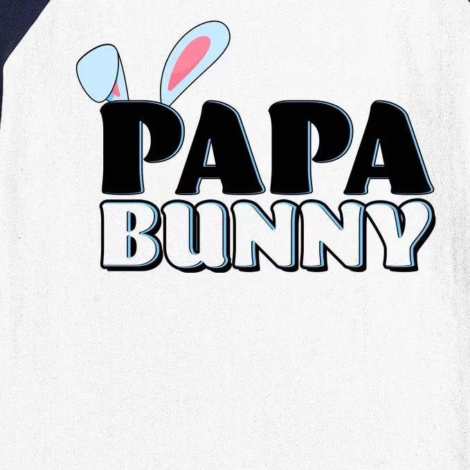 Cute Easter Papa Bunny Matching Family Shirts Baseball Sleeve Shirt