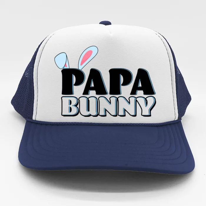 Cute Easter Papa Bunny Matching Family Shirts Trucker Hat