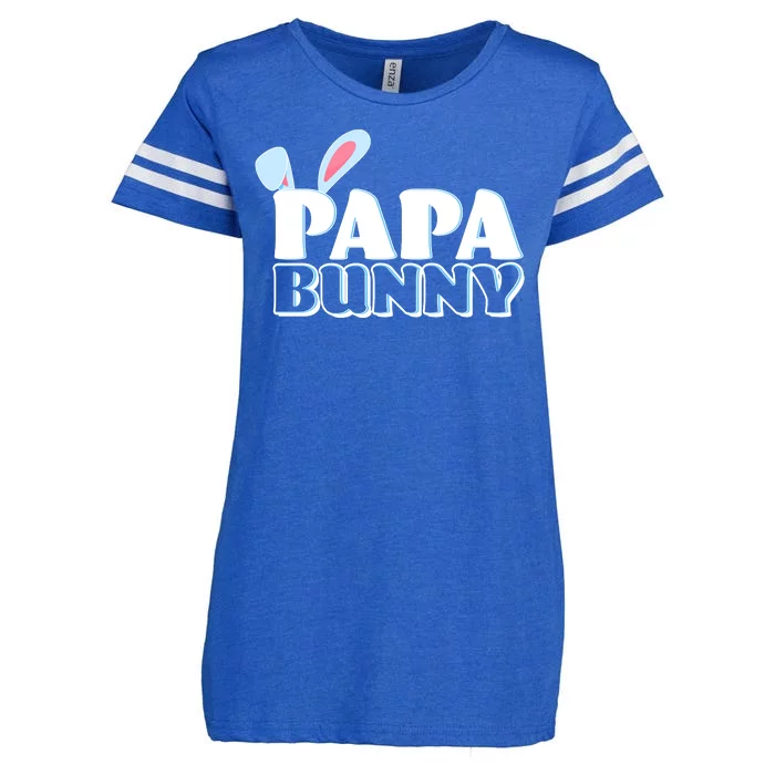 Cute Easter Papa Bunny Matching Family Shirts Enza Ladies Jersey Football T-Shirt