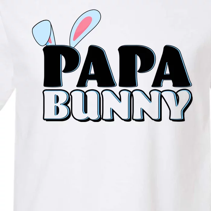 Cute Easter Papa Bunny Matching Family Shirts Garment-Dyed Heavyweight T-Shirt