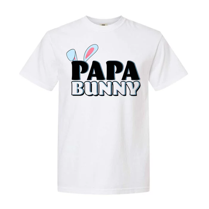 Cute Easter Papa Bunny Matching Family Shirts Garment-Dyed Heavyweight T-Shirt