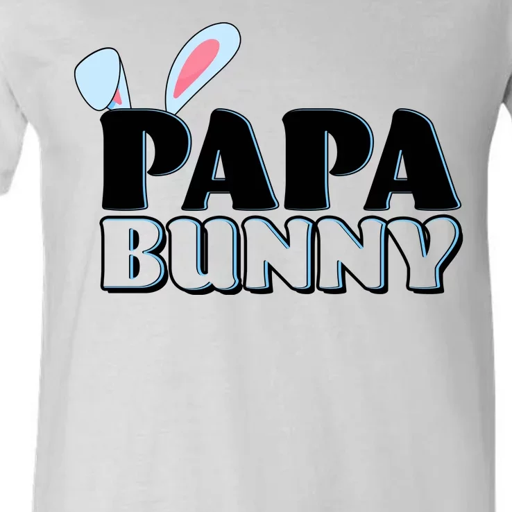 Cute Easter Papa Bunny Matching Family Shirts V-Neck T-Shirt