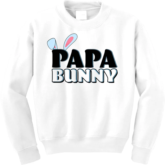 Cute Easter Papa Bunny Matching Family Shirts Kids Sweatshirt