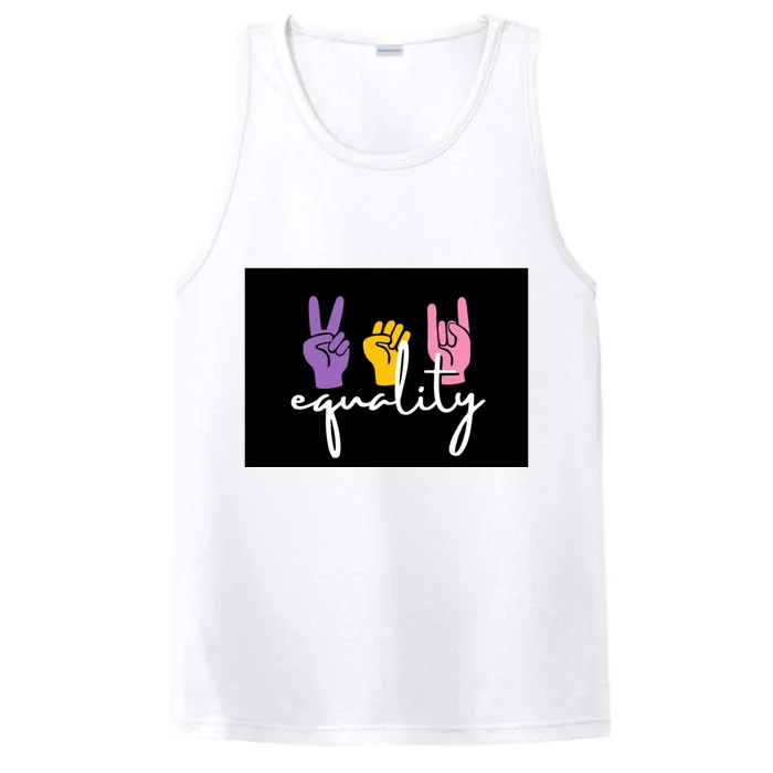 Colorful Equality Pride T Performance Tank