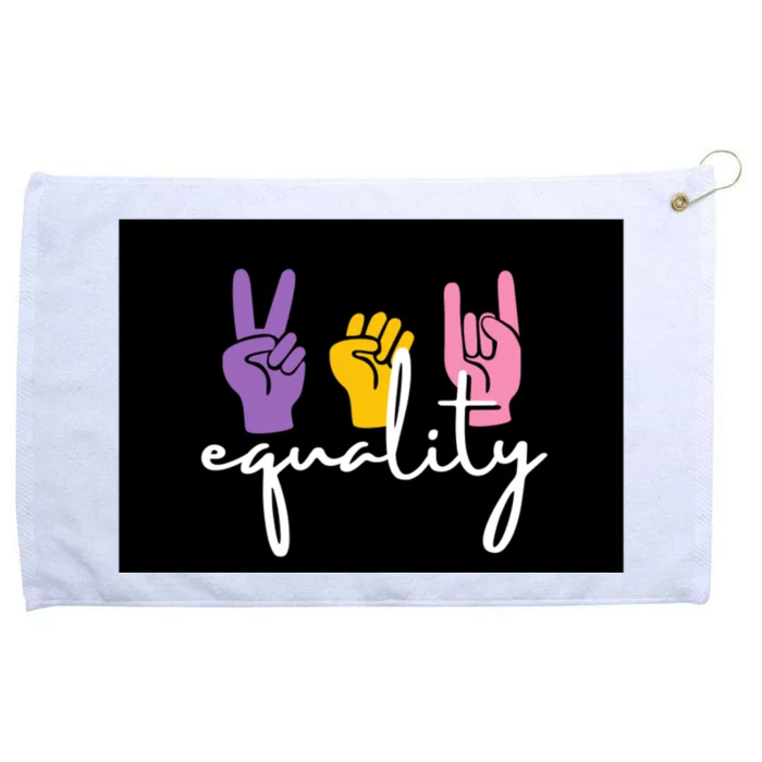 Colorful Equality Pride T Grommeted Golf Towel