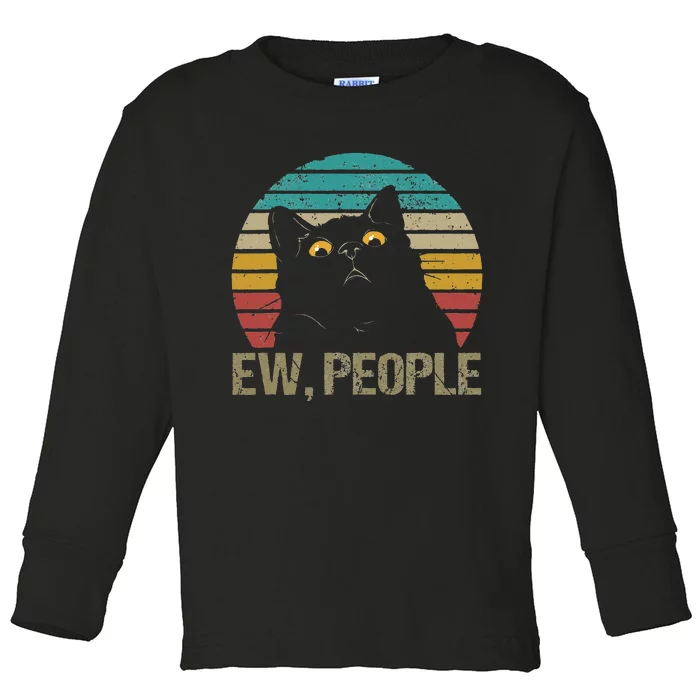 Cat Ew People Toddler Long Sleeve Shirt