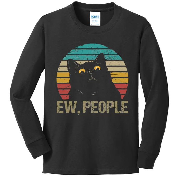 Cat Ew People Kids Long Sleeve Shirt