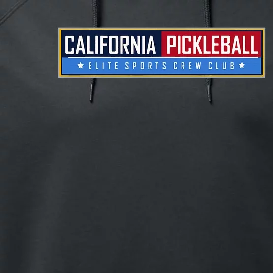 California Elite Pickleball Sports Crew Club Performance Fleece Hoodie