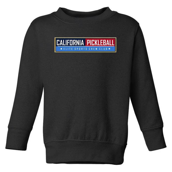 California Elite Pickleball Sports Crew Club Toddler Sweatshirt