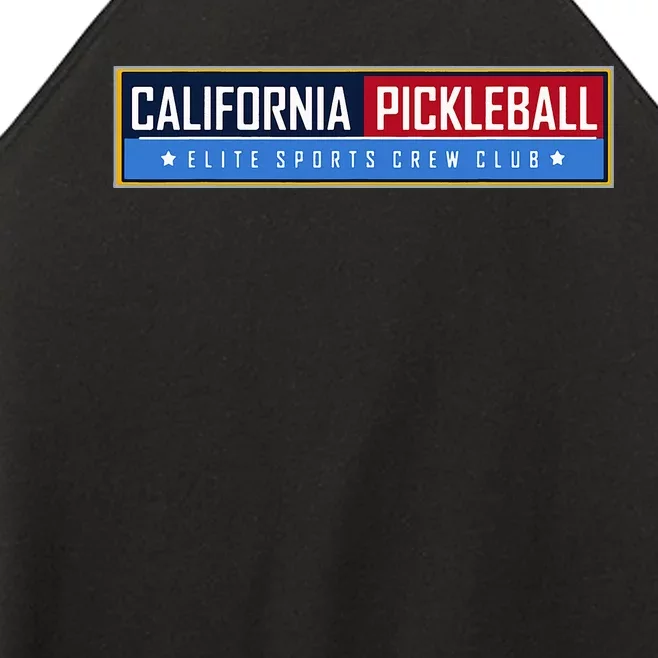 California Elite Pickleball Sports Crew Club Women’s Perfect Tri Rocker Tank