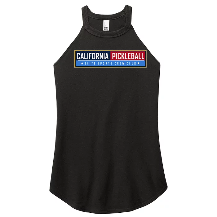 California Elite Pickleball Sports Crew Club Women’s Perfect Tri Rocker Tank