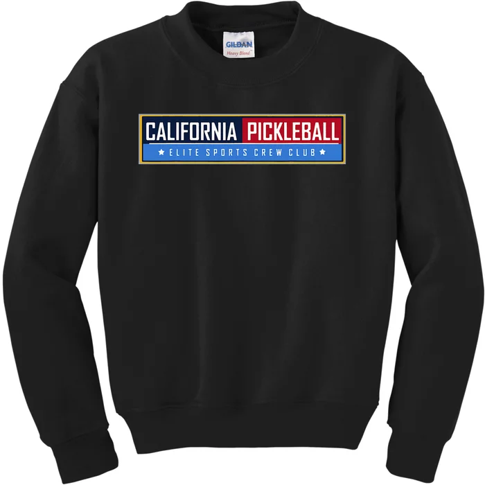 California Elite Pickleball Sports Crew Club Kids Sweatshirt