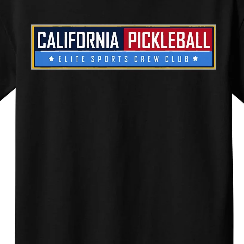 California Elite Pickleball Sports Crew Club Kids T-Shirt