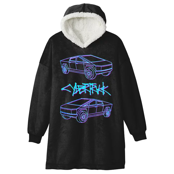 Cybertrucks Electric Pickup Truck Selfdriving Technology Hooded Wearable Blanket