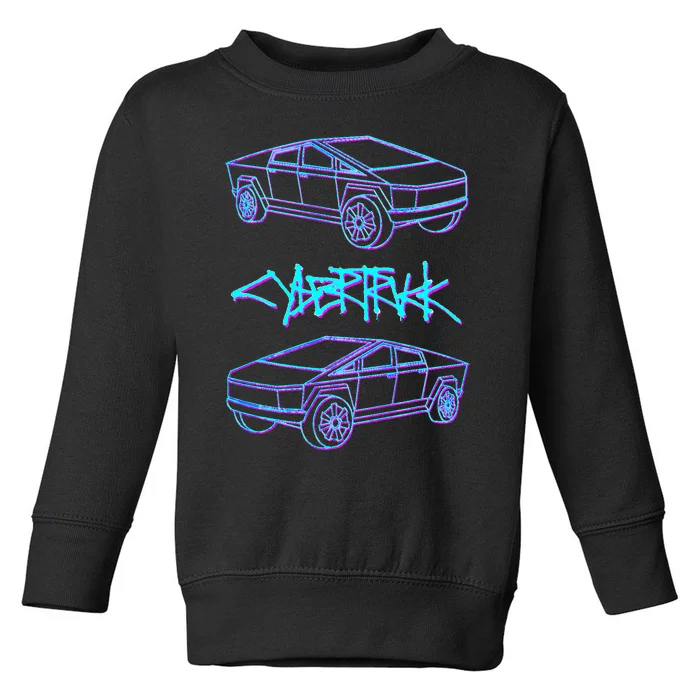 Cybertrucks Electric Pickup Truck Selfdriving Technology Toddler Sweatshirt