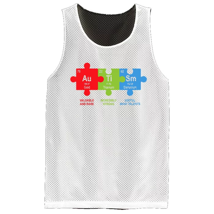 cute Elements Periodic Table ASD Awareness Mesh Reversible Basketball Jersey Tank