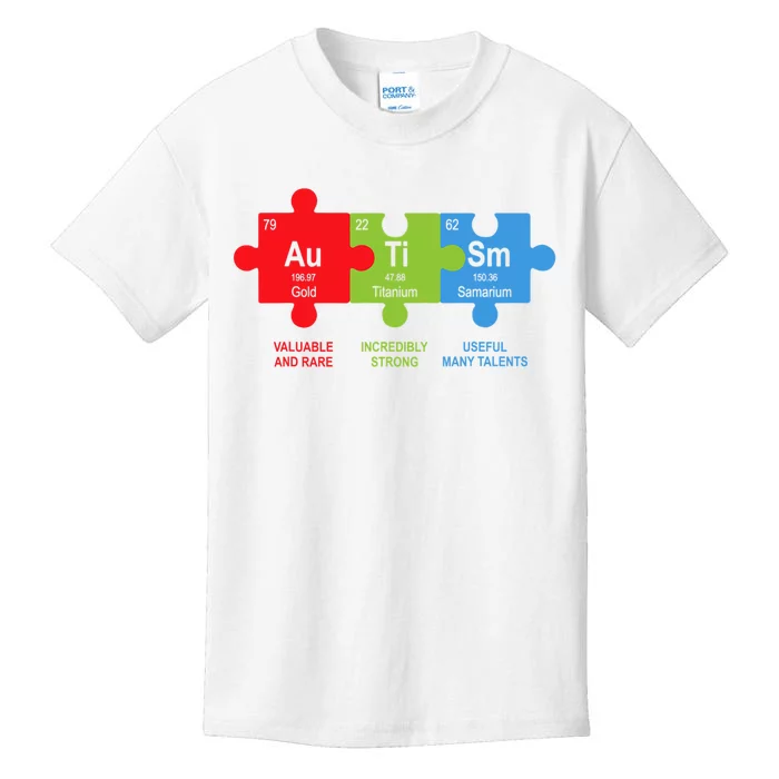 cute Elements Periodic Table ASD Awareness Kids T-Shirt