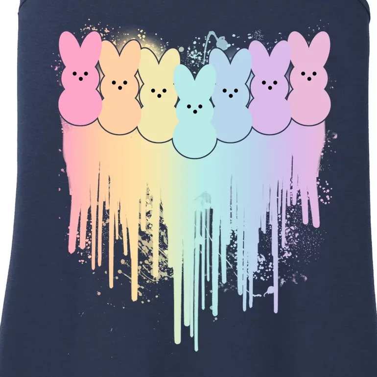 Cute Easter Painted Spring Colors Peeps Ladies Essential Tank