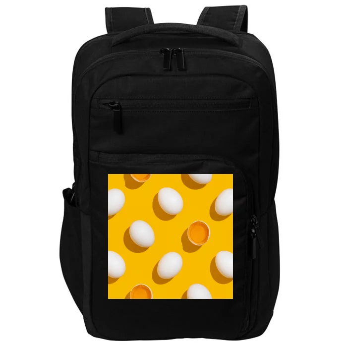 Chicken Eggs Pattern Impact Tech Backpack