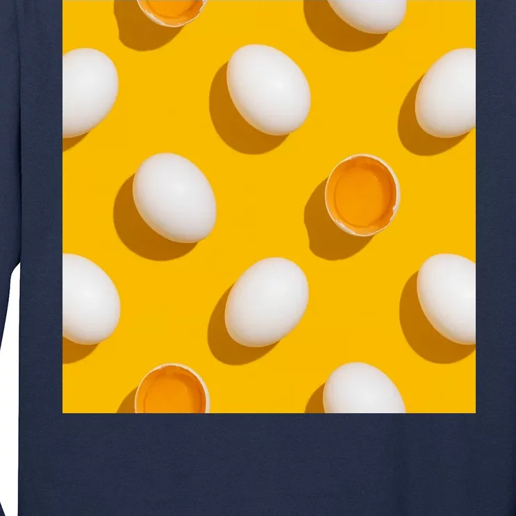 Chicken Eggs Pattern Long Sleeve Shirt